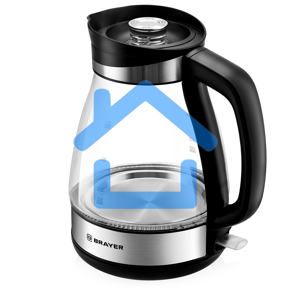 Чайник электрический BRAYER BR1048, 2200 Вт, 1,7 л