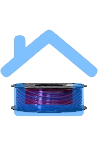 Филамент Crown Micro CM-FILPLASD012BR PLA Silk двойной 1.75 1кг синий-красный