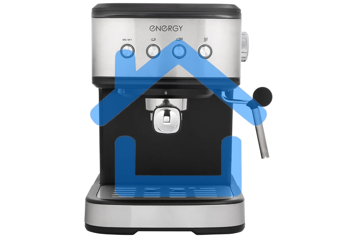 Кофеварка рожковая ENERGY EN-264R (108170) стальной/черный, исп. кофе - молотый, 1.5 л, 1100 Вт, 20 бар