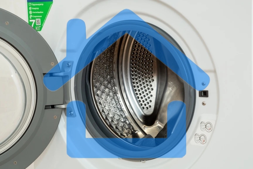 Стиральная машина Renova WAF-7014ISM31 белая, загрузка фронтальная 7кг, 1400 об/мин., класс: A+++