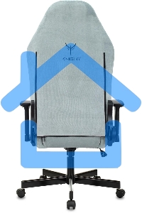 Кресло игровое Бюрократ Knight N1 Fabric серо-голубой Light-28 с подголов. крестовина металл