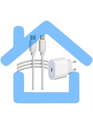 Сетевое зарядное устройство Rexant USB-C, 20Вт в комплекте с кабелем USB-C – Lightning