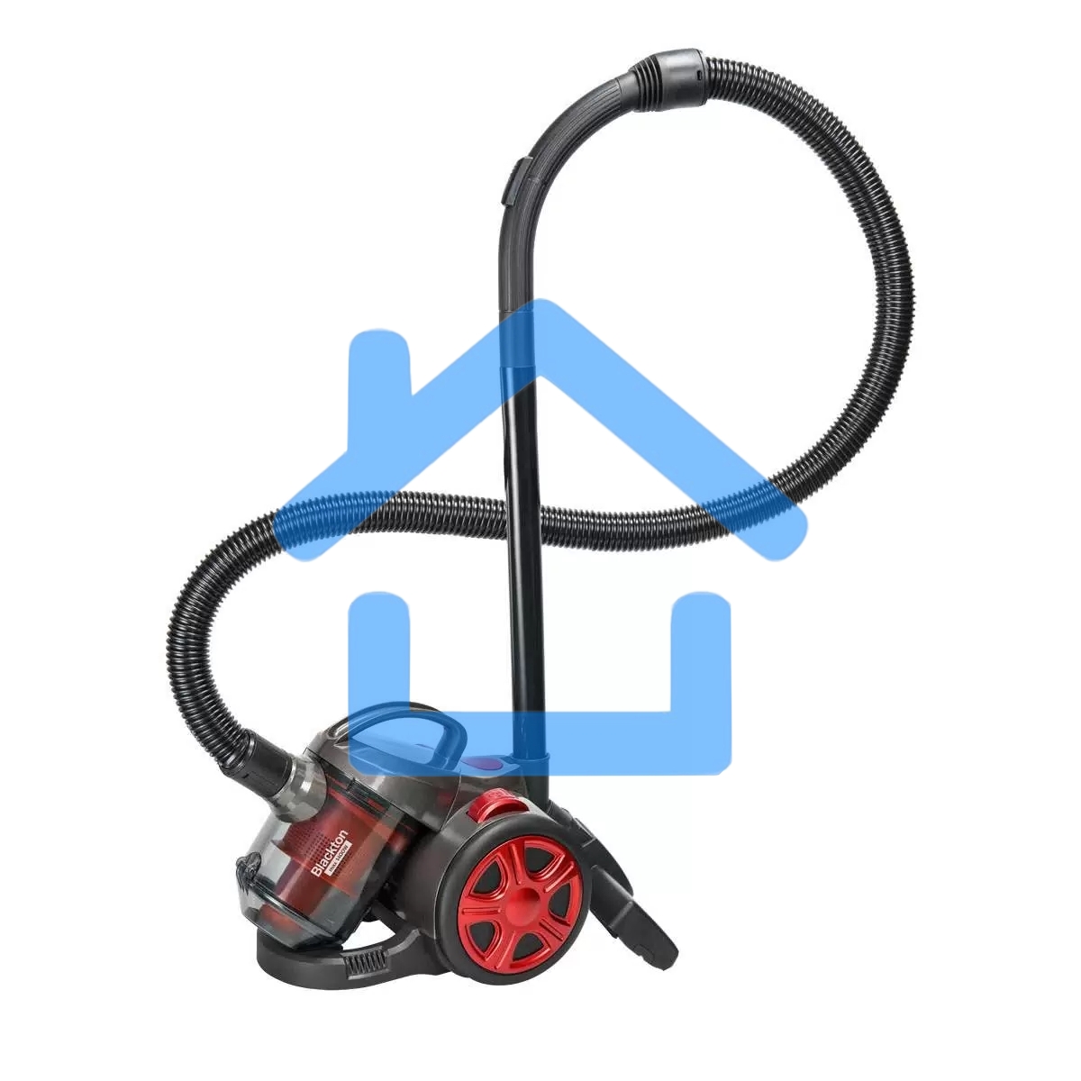 Пылесос Blackton Bt VC1802B серый/красный, 350 Вт, сухая уборка, пылесборник контейнер 2 л