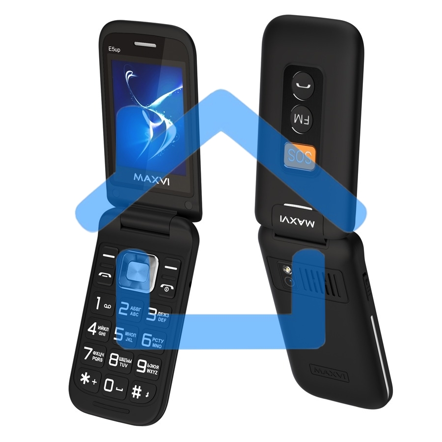 Мобильный телефон Maxvi E5 up черный