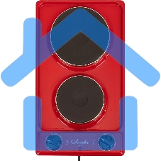 Электрическая плитка Лысьва ЭПБ 22 вишневый (настольная)