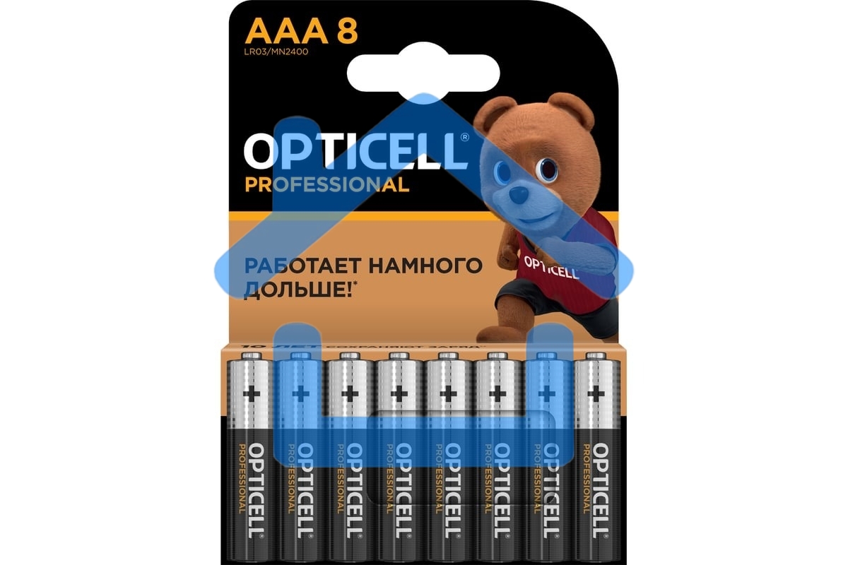 Батарея Opticell Professional AAA AAA (8шт) блистер