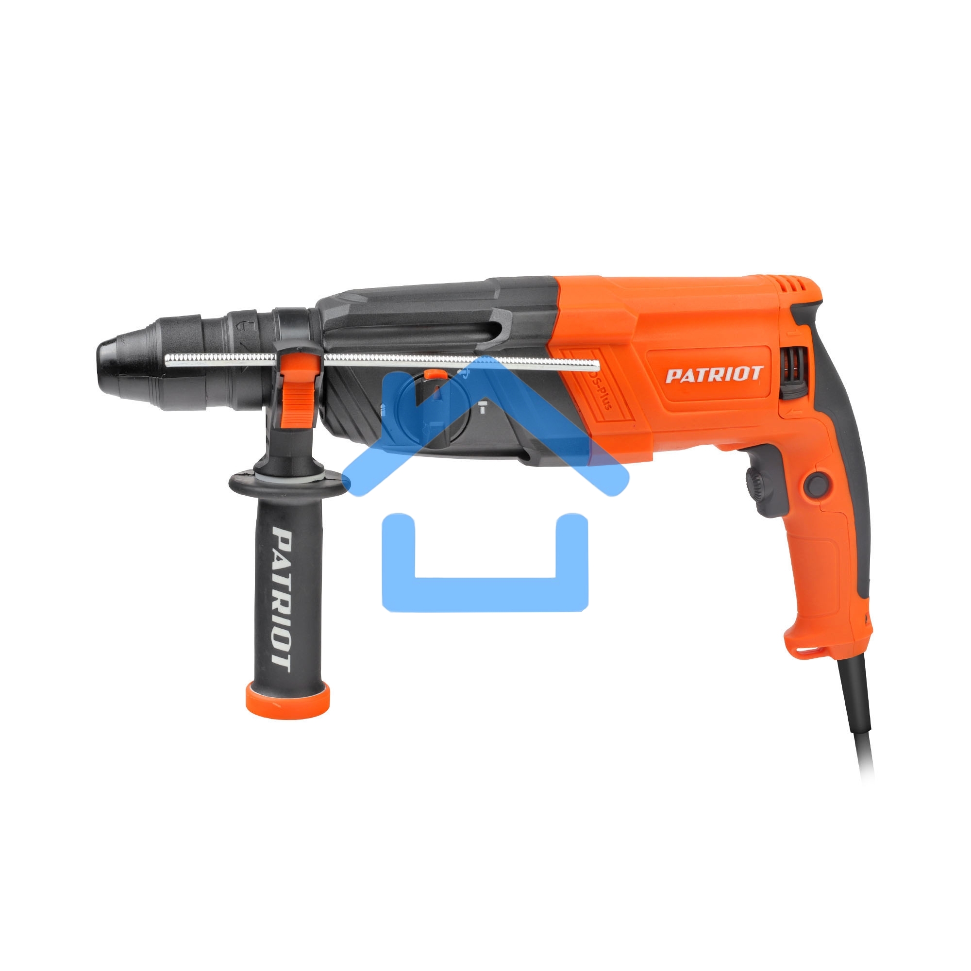 Перфоратор PATRIOT RH 243Q, SDS+, мощность 770 Вт, 2.6 Дж, 3 режима работы, быстросменный патрон QCC, макс.диаметр 24мм, глубиномер, кейс