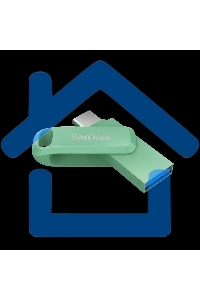 Флешка USB SanDisk SDDDC3 128 Gb, USB3.1 Type-C, зеленая