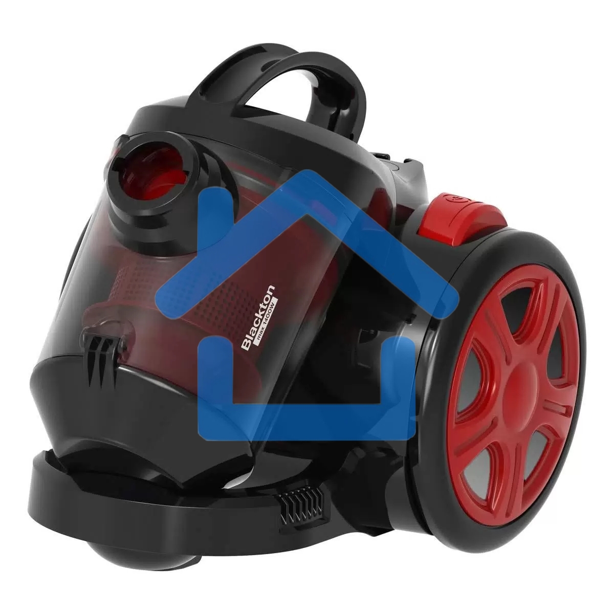 Пылесос Blackton Bt VC1802B серый/красный, 350 Вт, сухая уборка, пылесборник контейнер 2 л