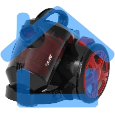 Пылесос Blackton Bt VC1802B серый/красный, 350 Вт, сухая уборка, пылесборник контейнер 2 л