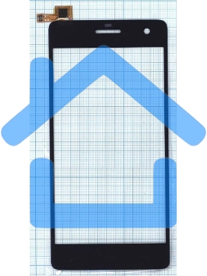 Сенсорное стекло (тачскрин) для Micromax Canvas Knight A350, черное