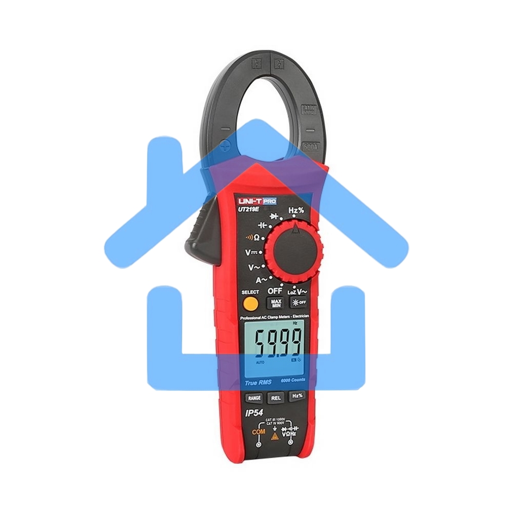 Токоизмерительные клещи UNI-T UT219E, 1000В, 600А, 60МОм