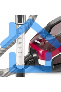 Пылесос Hyundai HYV-C3370 белый/красный, 380/2400 Вт, уборка сухая, пылесборник контейнер 3.5 л