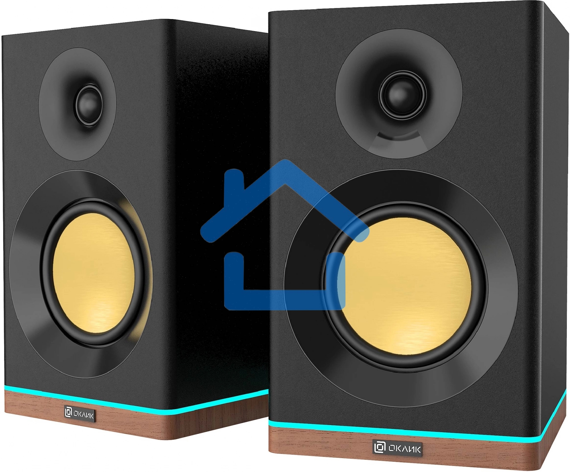 Акустическая система Оклик OK-605A 2.0 черный 60Вт BT