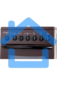 Плита электрическая Лысьва EF4006MK00 коричневый, конфорок 4 электрических, духовка 57 л, 50 см x 84 см x 60 см (без крышки)