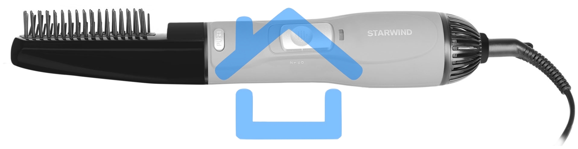 Фен-щетка Starwind SHB 6050 800Вт серый
