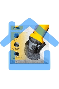 Углошлифовальная машина сетевая Deli DL-JM125-E1 (900Вт, 125мм, 12000об/мин, картон)