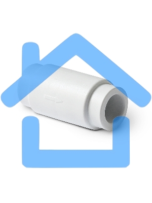 Обратный клапан 25 полипропиленовый PPR белый