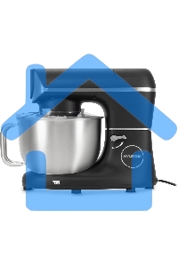 Кухонная машина Hyundai HYM-S8591 планетар.вращ. 1500Вт черный/серебристый