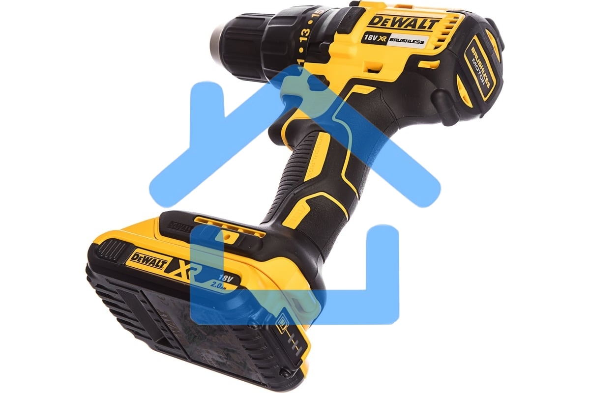 Аккумуляторная безударная бесщеточная дрель - шуруповерт XR DEWALT DCD777D2T-QW