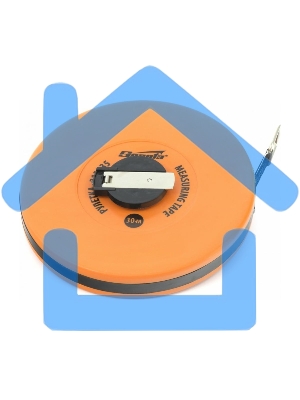 Рулетка геодезическая, 30 м х 12,5 мм, лента ПВХ, закрытый круглый корпус Sparta