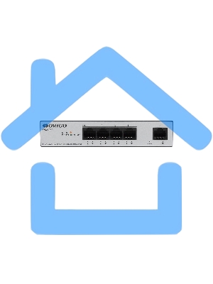 Коммутатор Unmanaged Switch 4x1000Base-T PoE, 1x1000Base-T, PoE Budget 60W, Long-range PoE up to 250m, metal case