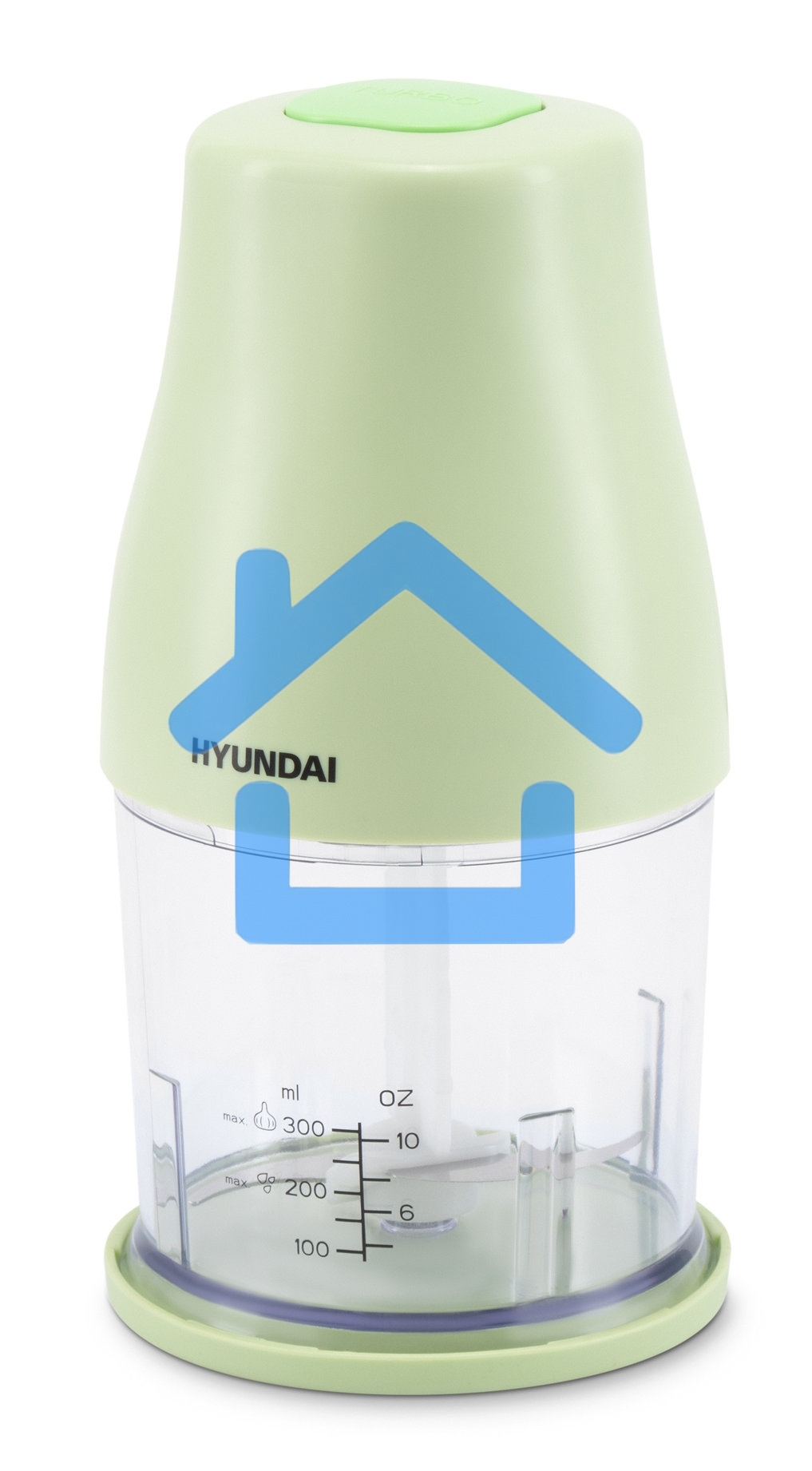 Измельчитель электрический Hyundai HYC-P3108 0.8л. 350Вт черный/зеленый