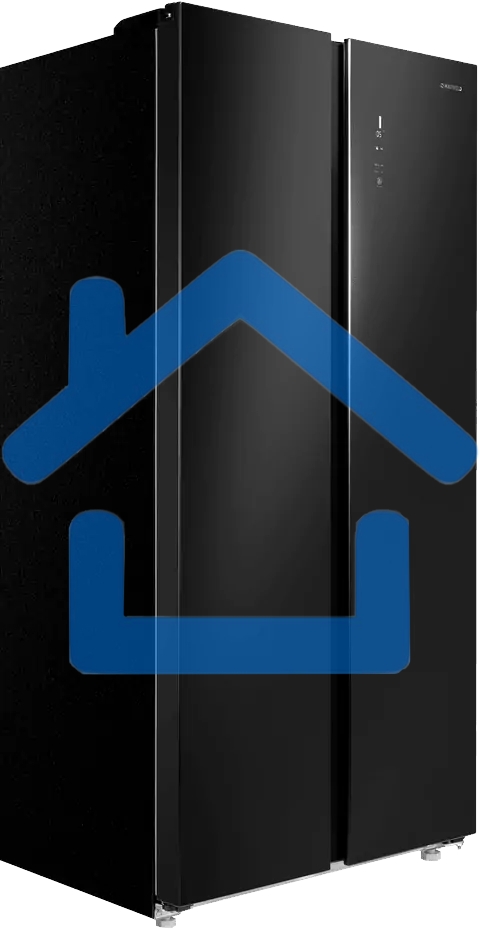Холодильник Maunfeld MFF177NFB Slim Inverter черный двухкамерный 352/198л морозилка слева, No Frost, Side by Side