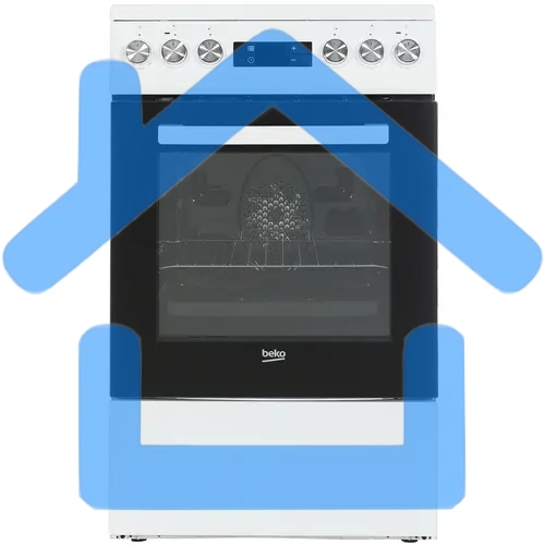 Плита электрическая Beko FSM57300GW белый, конфорок 4 электрических, духовка 55 л, 50 см x 85 см x 60 см