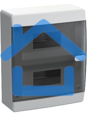 Корпус пластиковый IEK UNION Compact ЩРН-П-18 IP41 черная прозрачная дверь (UIC-KP12-N-18-41-K01)