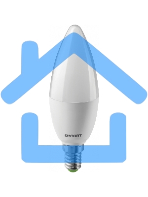 Лампа светодиодная ОНЛАЙТ 61957 OLL-C37-10-230-4K-E14-FR