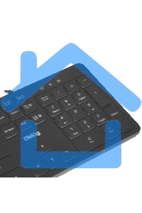 Клавиатура Dialog Katana KK-ML17U BLACK - Multimedia, с янтарной подсветкой клавиш, USB, черная