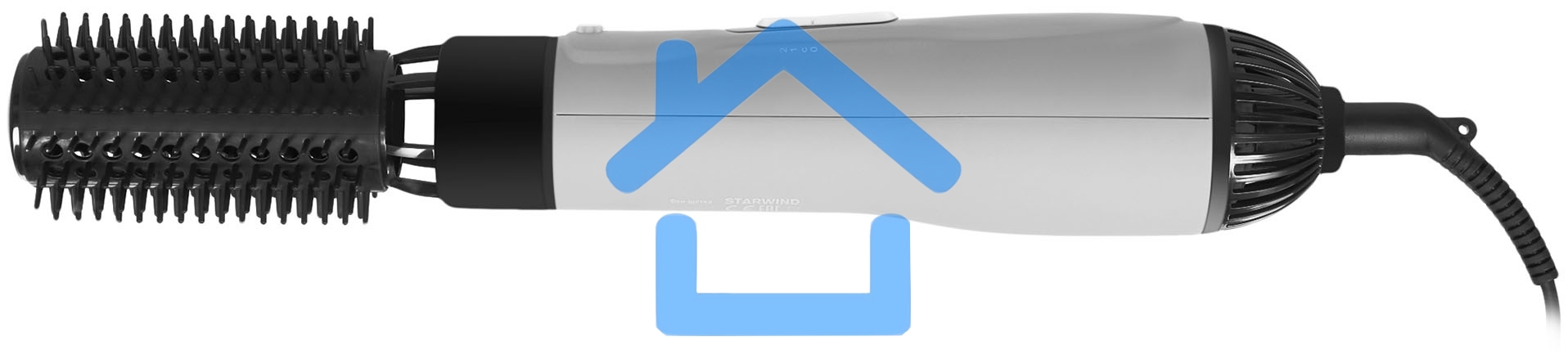 Фен-щетка Starwind SHB 6050 800Вт серый