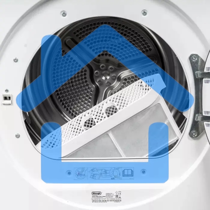 Сушильная машина DeLonghi DTD 8105 C FABIO белый, 8 кг, сушка - конденсационная, программ - 15, 59.6 x 84.5 x 56.3 см