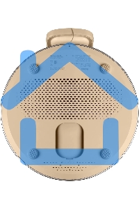 Портативная колонка BBK BTA1110 золотистый 10W 2.0 BT 10м 1800mAh