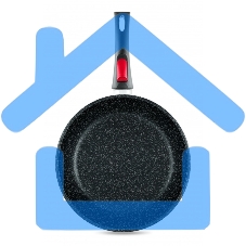 Сковорода НМП Литая L18026i, 26 см серый