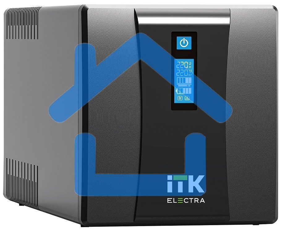 Источник бесперебойного питания ITK Electra EET-1000VA-1-002-S 600Вт 1000ВА черный