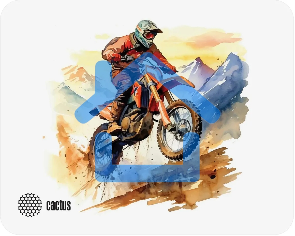 Коврик для мыши Cactus Motobike 250x200x3мм (CS-MP-D12S)