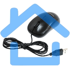 Мышь проводная Nakatomi MON-05U черный, 1000 dpi, USB, кнопки - 3