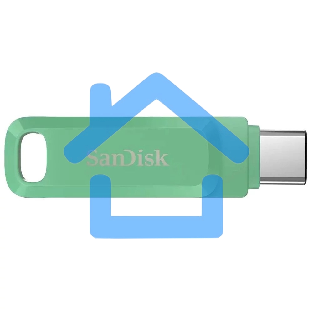 Флешка USB R/W SanDisk SDDDC3 128Gb, USB3.1 Type-C, зеленая