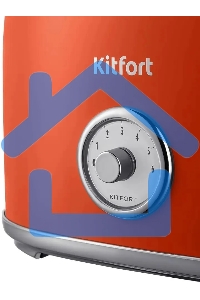 Тостер Kitfort КТ-6456 980Вт красный/серебристый