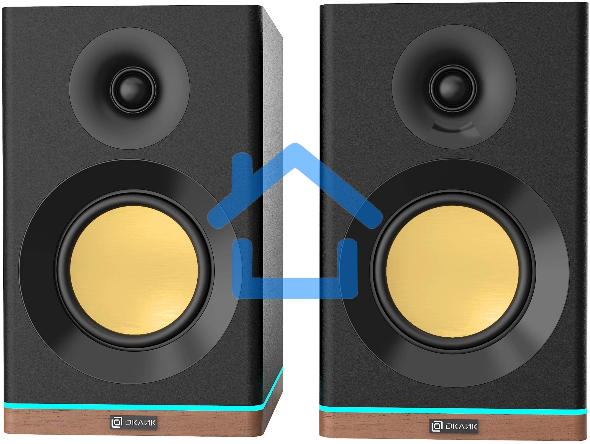 Акустическая система Оклик OK-605A 2.0 черный 60Вт BT