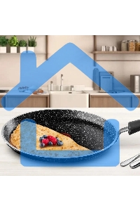 Сковорода блинная Tefal Rock 04235525 круглая 25см покрытие: Mineralia ручка несъемная (без крышки) черный