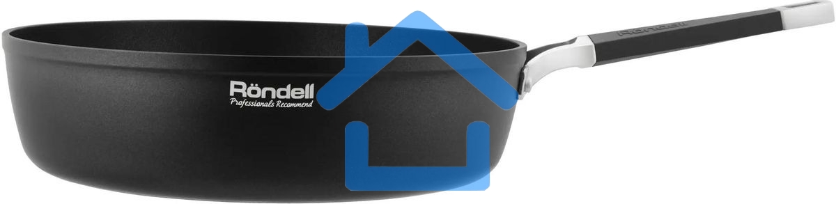 Сотейник Rondell Stolz RDA-1770, 28см, без крышки, серый