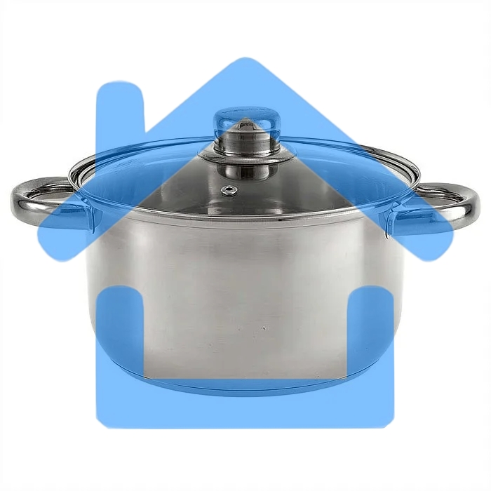 Кастрюля WEBBER BE-157/2 из нержавеющей стали со стеклянной крышкой d=20; 3.5 л (12)