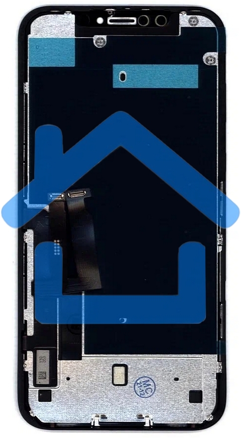 Дисплей для Apple iPhone XR в сборе с тачскрином и рамкой (AAA TFT), черный