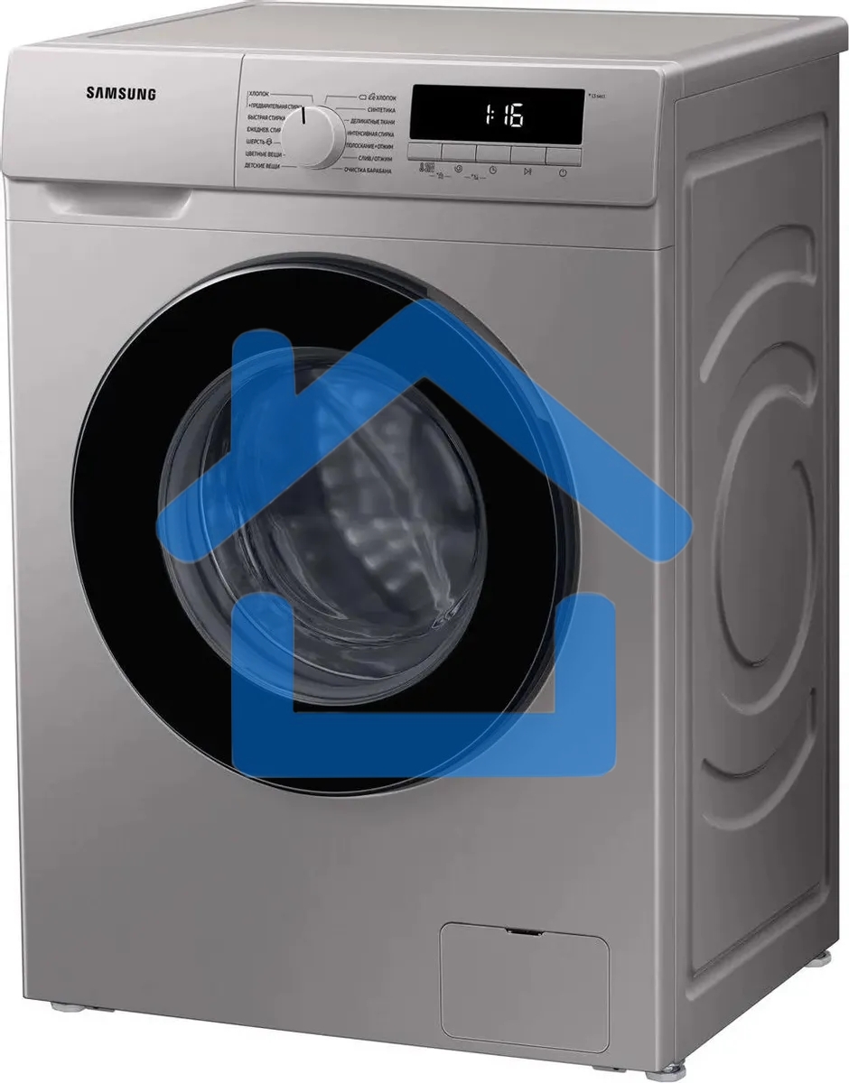 Стиральная машина Samsung WW80T3040BS/LP серебристый, загрузка фронтальная 8 кг, 1400 об/мин, класс: A