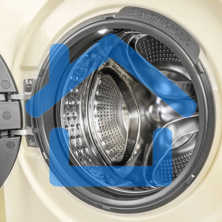 Стиральная машина Centek CT-1959 бежевый, загрузка фронтальная 8 кг, 1400 об/мин., класс: А+++