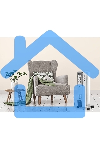 Обогреватель масляный Ballu CUBE BOH/CB-05W (5 секций), белый, 1000 Вт, 15 м2, механический термостат