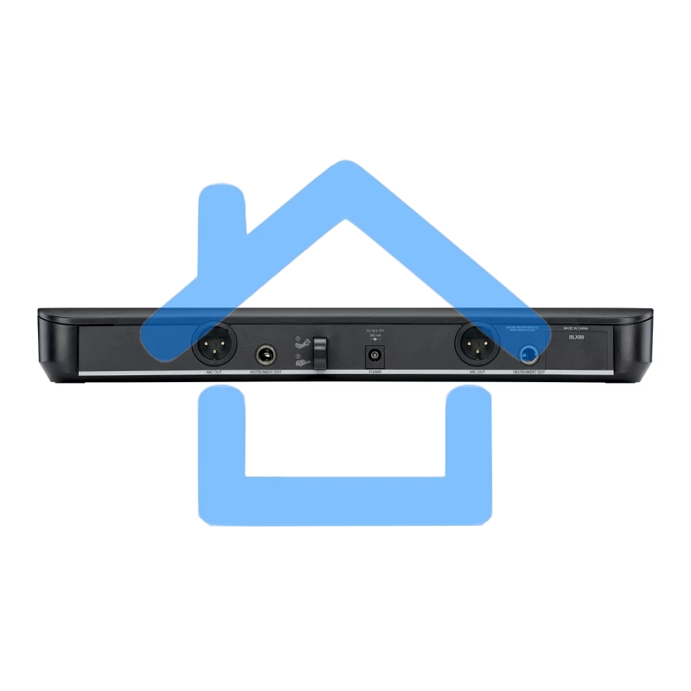 Микрофонная система SHURE BLX1288E/CVL-M17 беспроводная, двухканальная, с ручным передатчиком PG58 и петличным микрофоном CVL-B/C, частота UHF 662-686 МГц